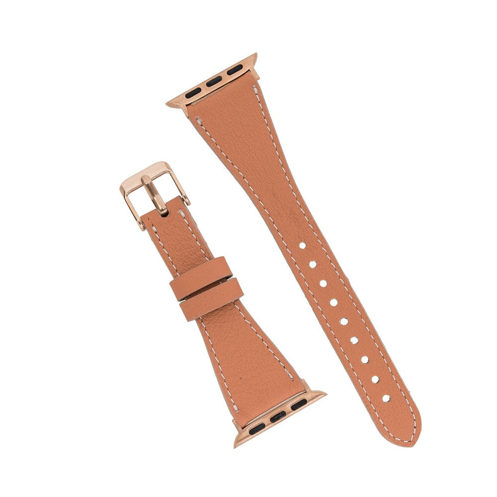 Apple Watch Compatible Leather Band Stitched NU3