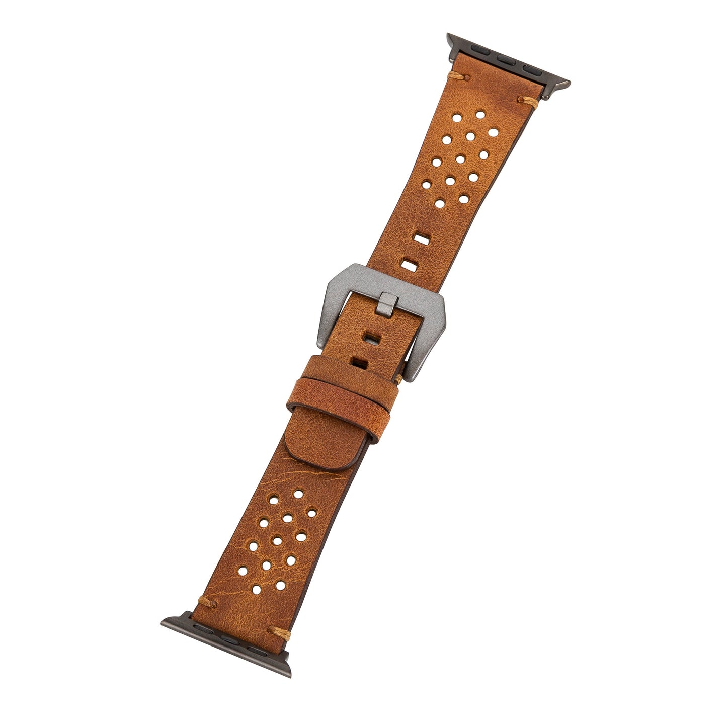 Apple Watch Compatible Leather Band Vigo G19 Tan