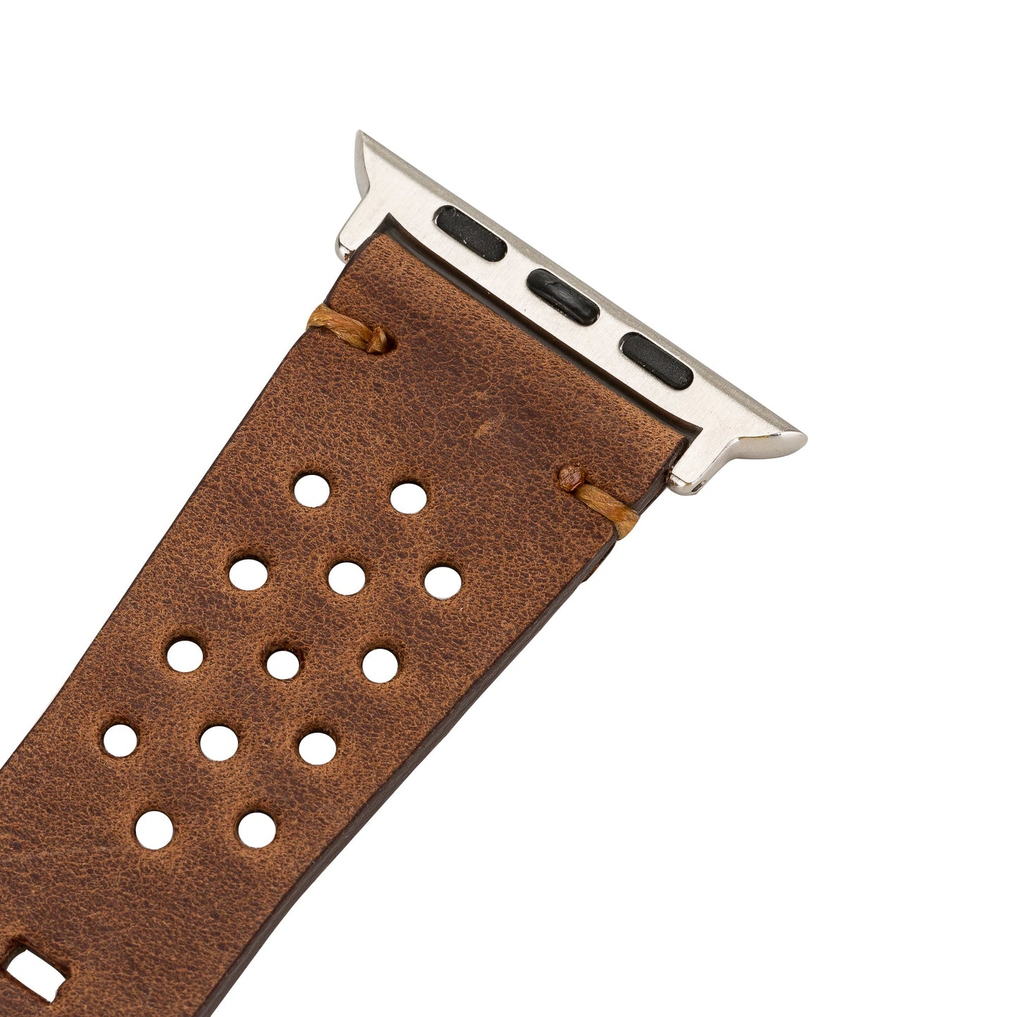 Apple Watch Compatible Leather Band Vigo G19 Tan