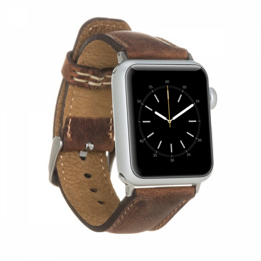 Apple Watch Compatible Leather Band G2 Brown