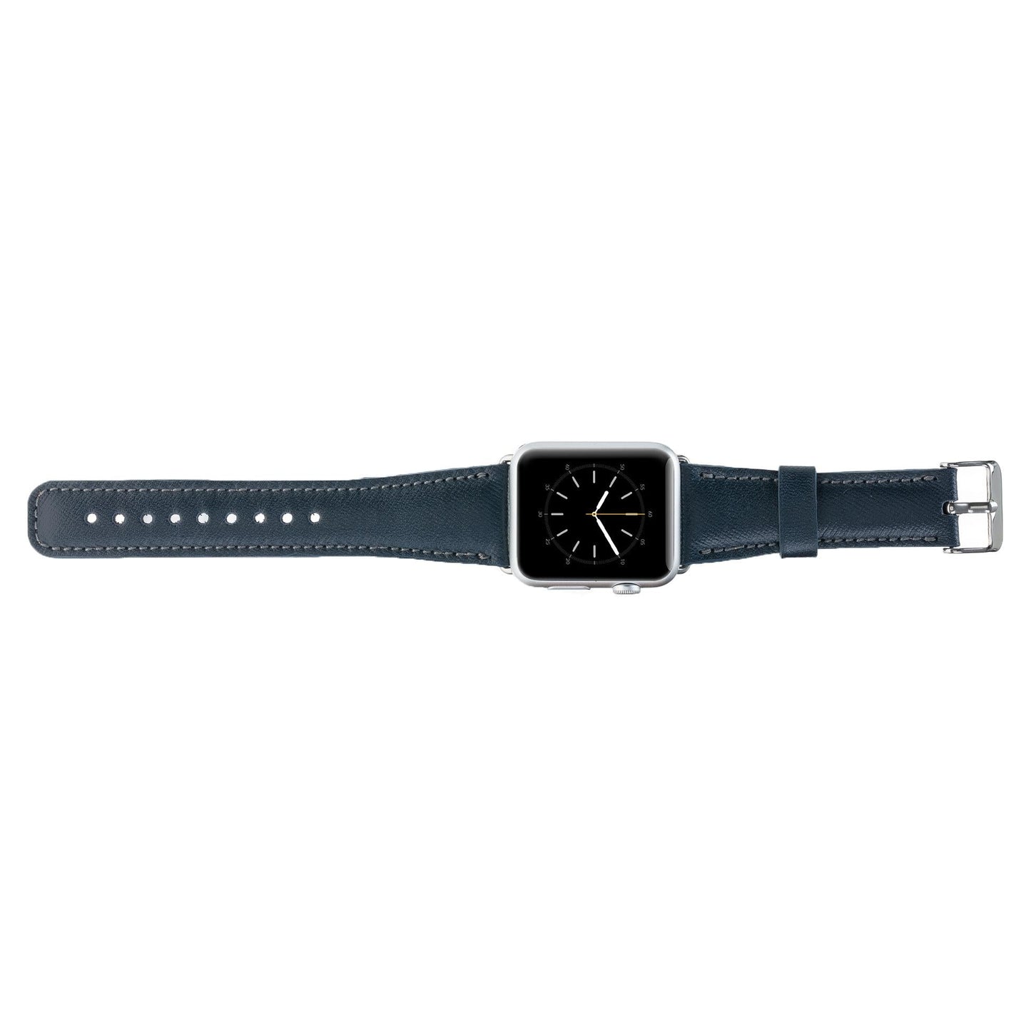 Apple Watch Compatible Leather Band SNB Navy Blue