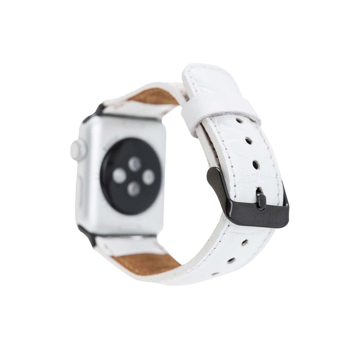 Apple Watch Compatible Leather Band F3 White