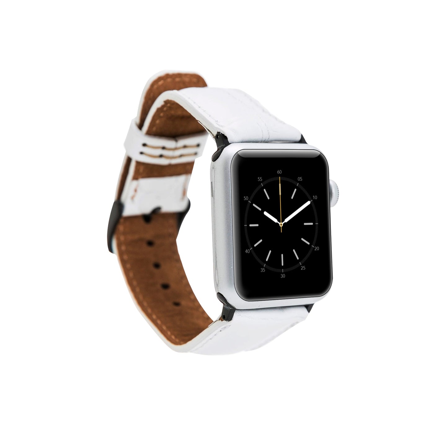 Apple Watch Compatible Leather Band F3 White