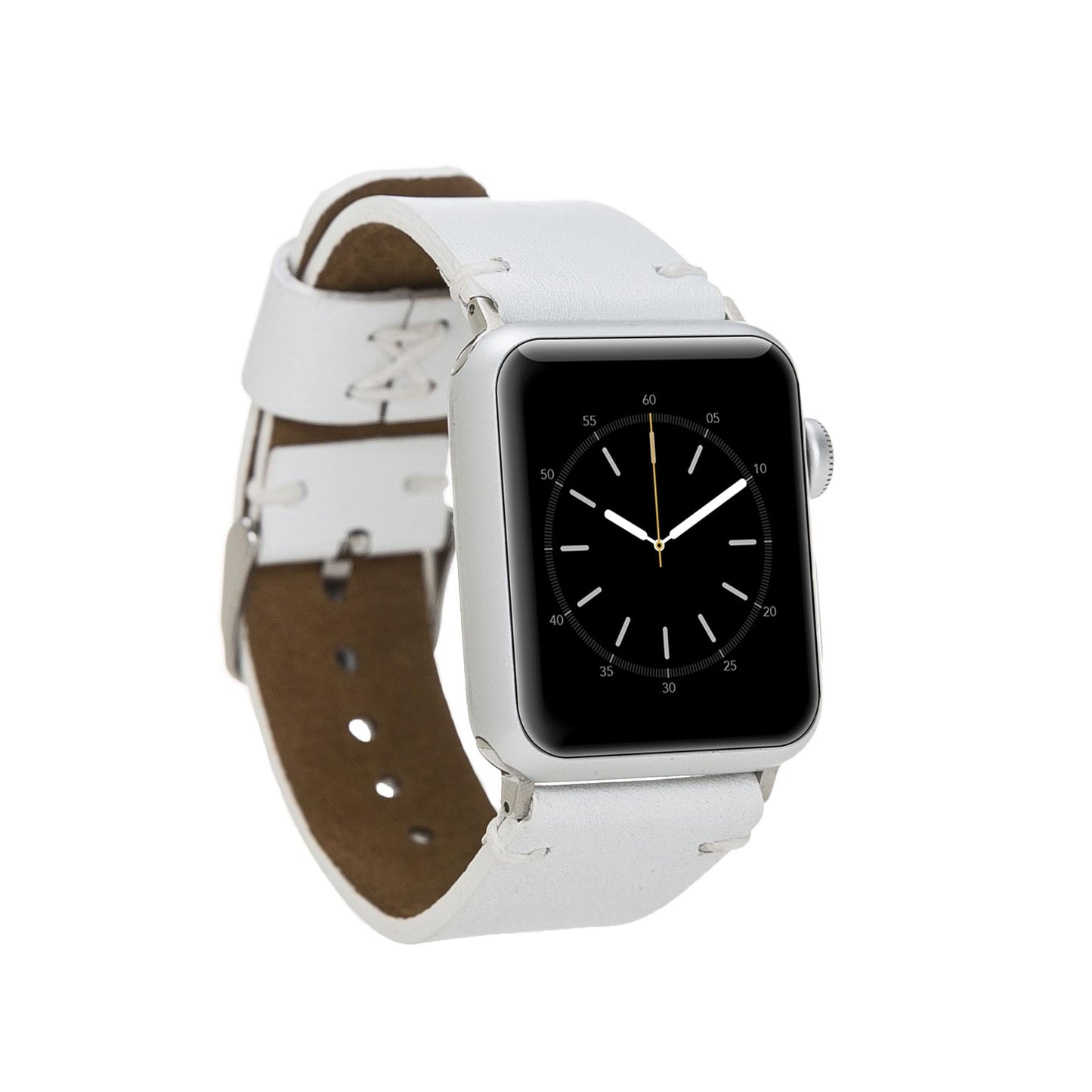 Apple Watch Compatible Leather Band Orfe F3 White