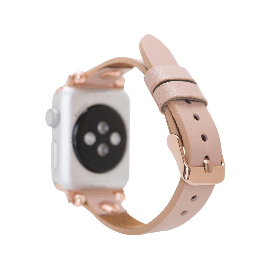 Apple Watch Compatible Leather Band RG NU1 Pink