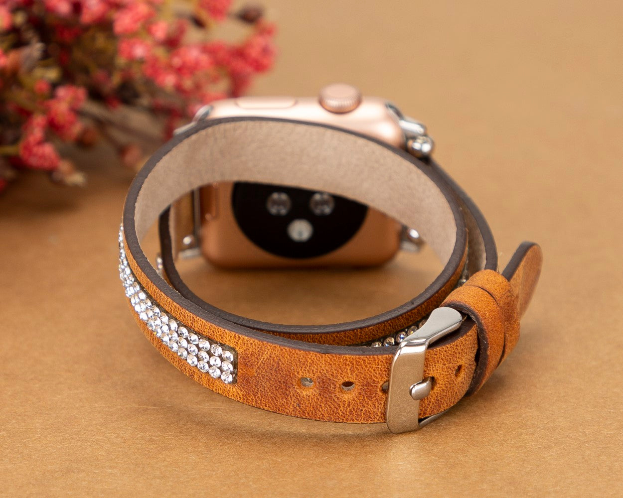 Apple Watch Compatible Leather Band with DT Stone G19