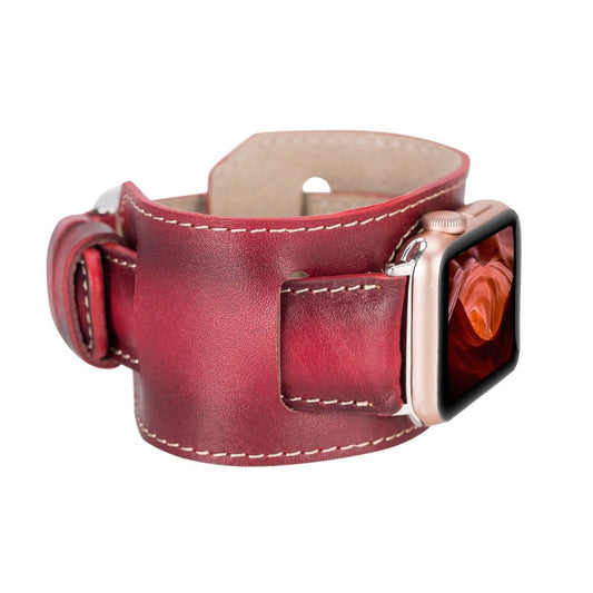 Apple Watch Compatible Leather Band Cuff V4EF