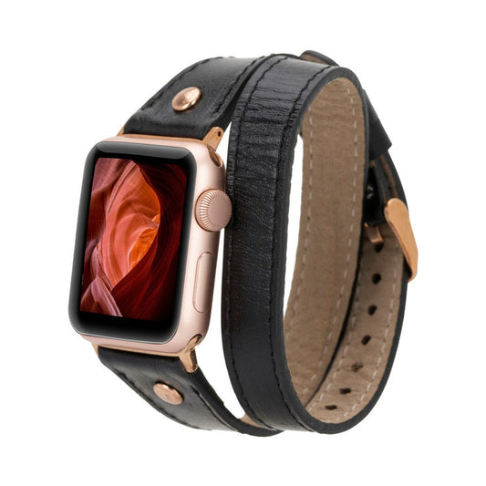 Apple Watch Compatible Leather Band DT RG RST1