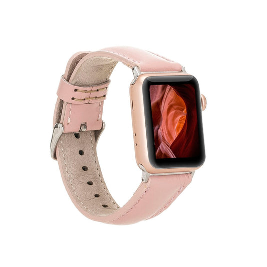 Apple Watch Compatible Leather Band NU2 Pink