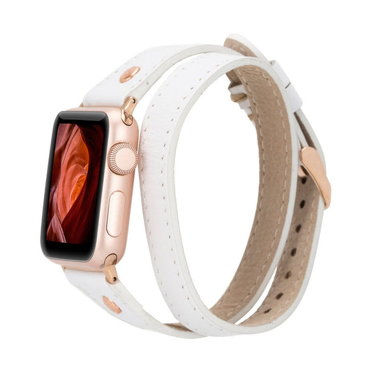 Apple Watch Compatible Leather Band Slim DTRG F3