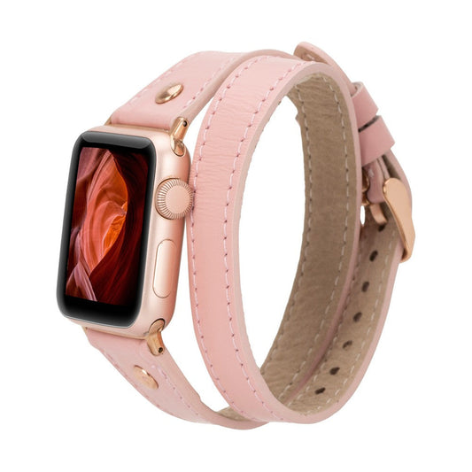 Apple Watch Compatible Leather Band Slim DTRG NU2