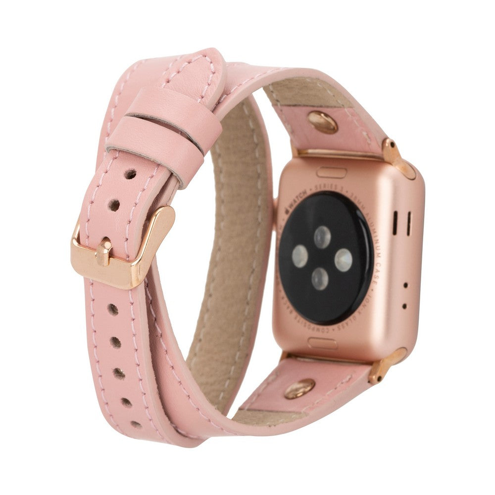 Apple Watch Compatible Leather Band Slim DTRG NU2