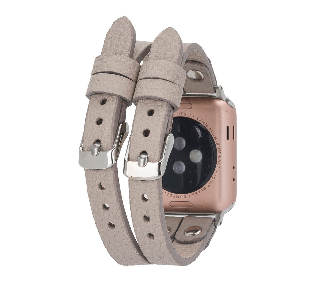 Apple Watch Compatible Leather Band Ely Double Tour ST ERC3