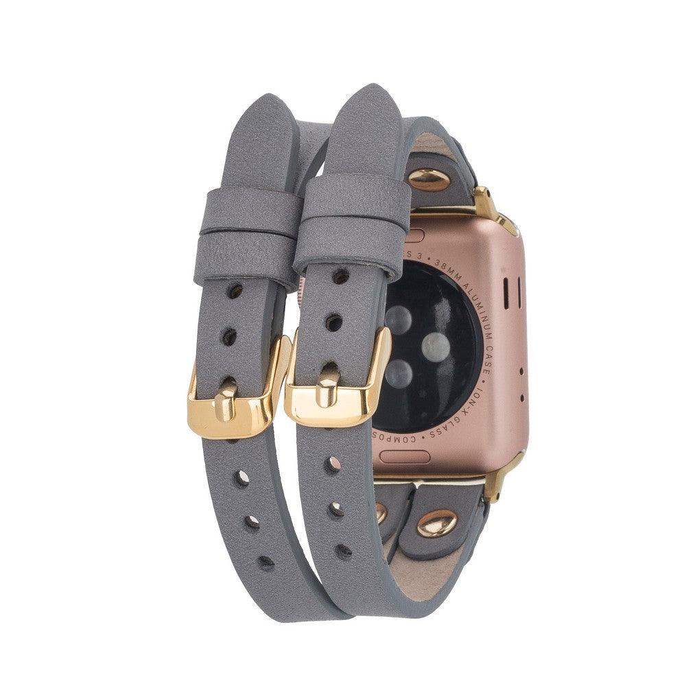 Apple Watch Compatible Leather Band Ely Double Tour GT RST9