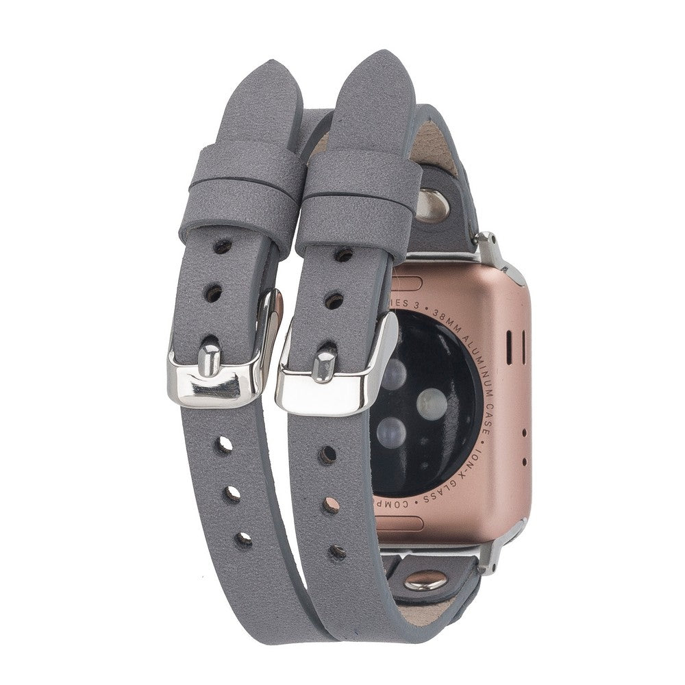 Apple Watch Compatible Leather Band Ely Double Tour ST RST9