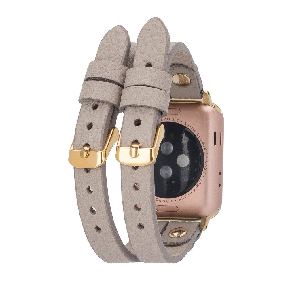 Apple Watch Compatible Leather Band Ely Double Tour GT ERC3