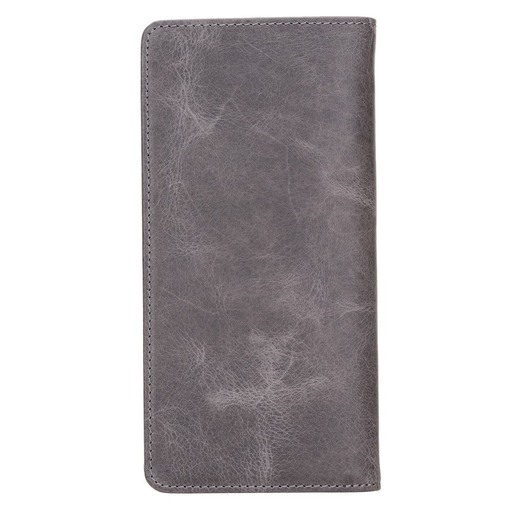 Evra 6.7 inch Compatible Leather Card Holder Case TN18 Gray