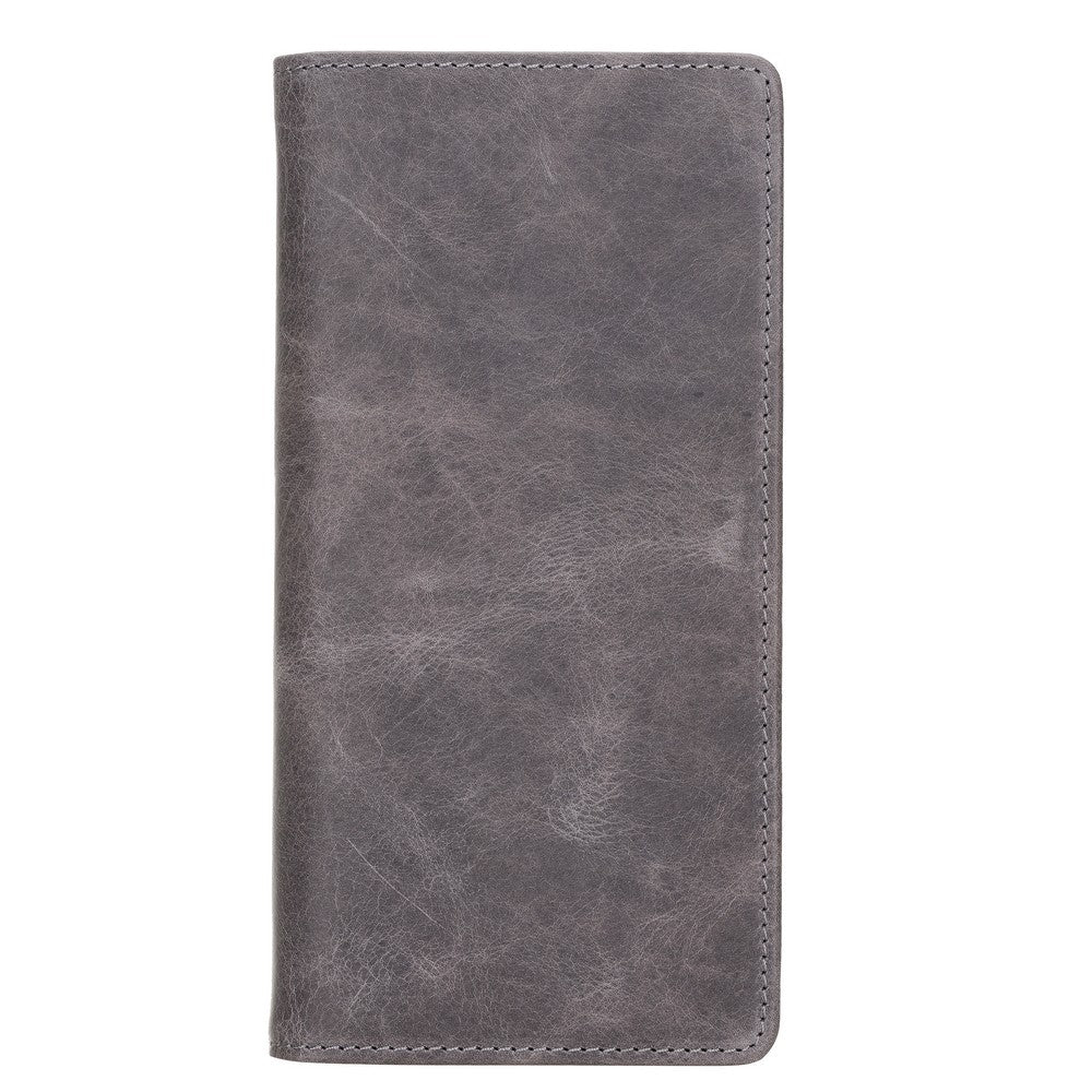 Evra 6.7 inch Compatible Leather Card Holder Case TN18 Gray