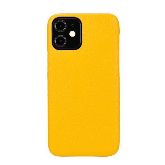 Apple iPhone 12 mini Compatible Leather Back Cover F360 FL12 Yellow