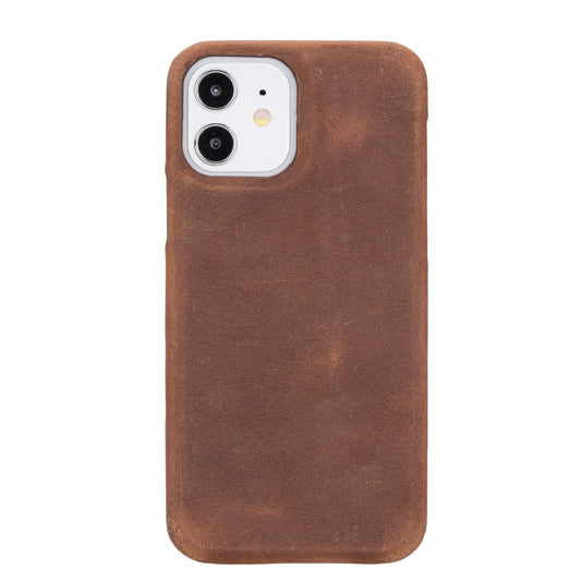 Apple iPhone 12 Pro Compatible Leather Back Cover F360 G2 Antique Brown