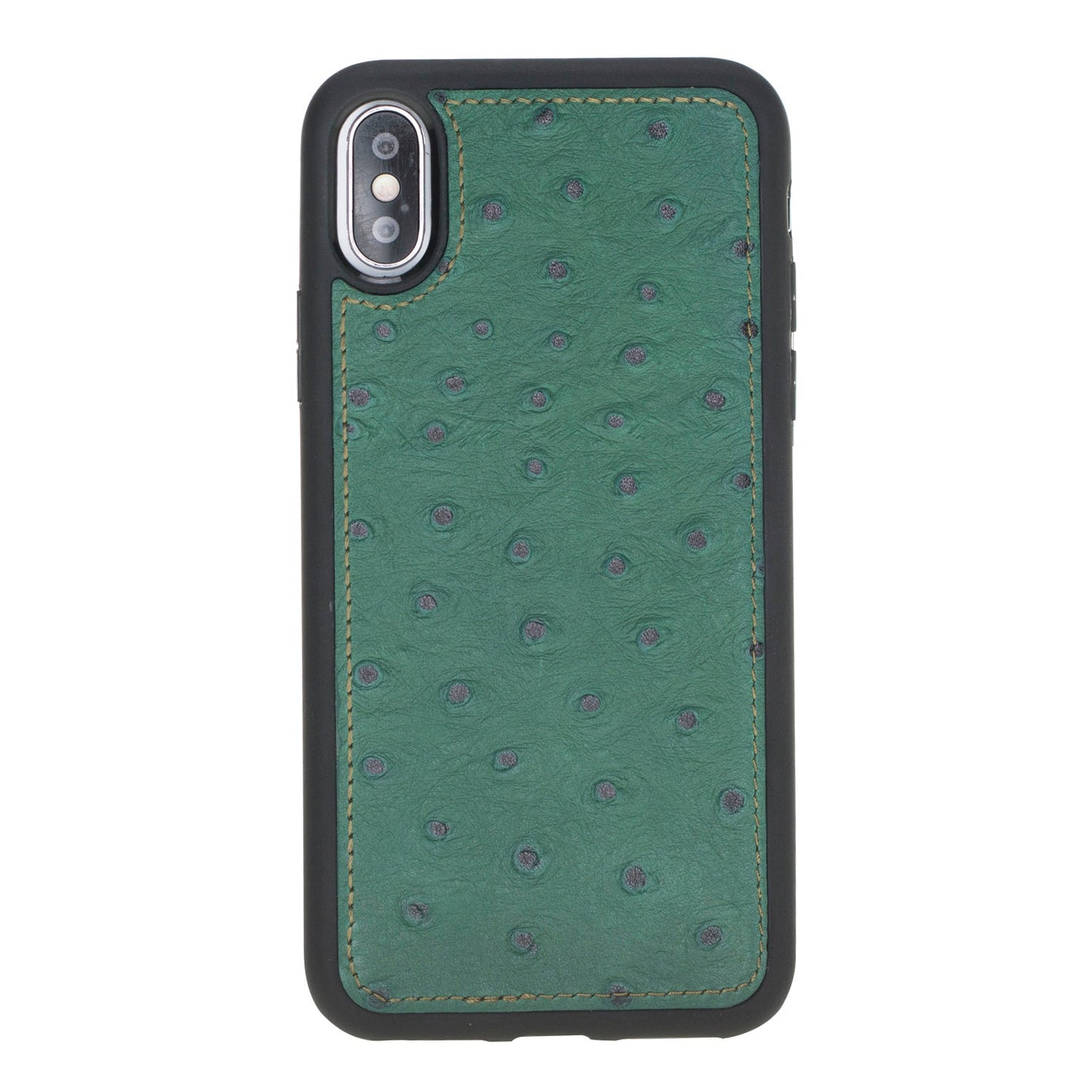 Apple iPhone X-XS Compatible Leather Wallet Case DE6 Green