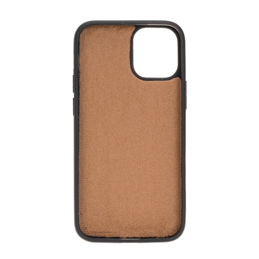 Apple iPhone 12 mini Compatible Leather Back Cover G2 Brown