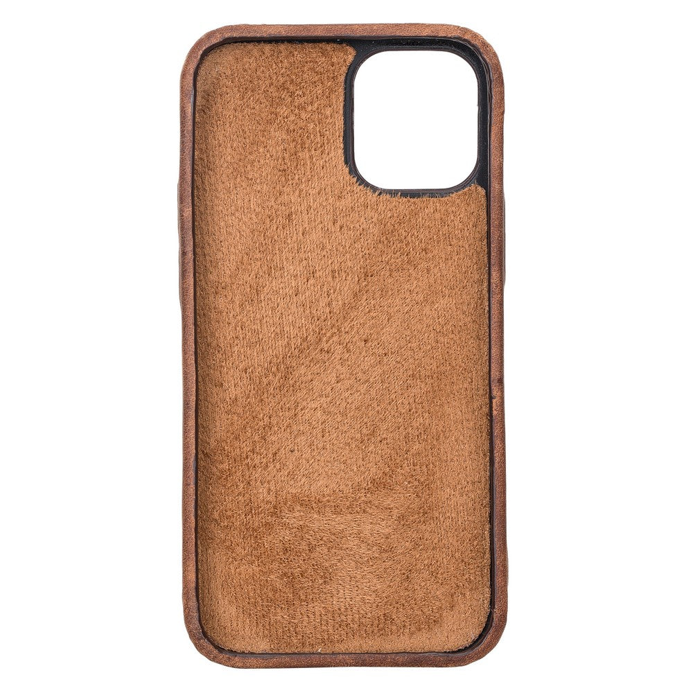 Apple iPhone 12 mini Compatible Leather Back Cover ROCK G2 Brown