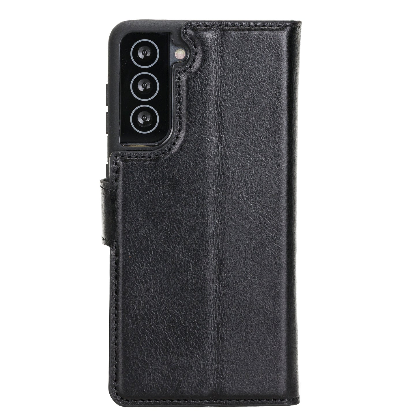 Samsung Galaxy S21 Plus Compatible Leather Wallet Case RST1 Black