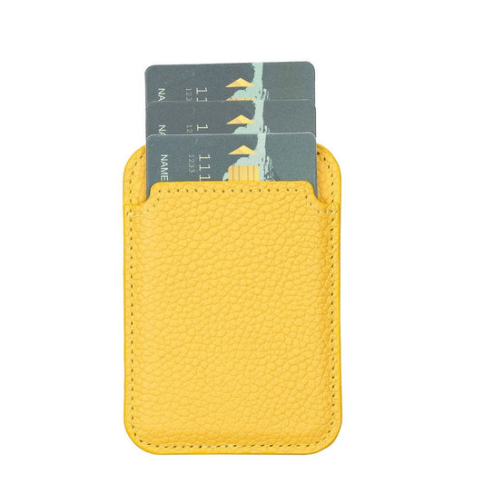 Maggy Leather Card Holder FL12 Yellow