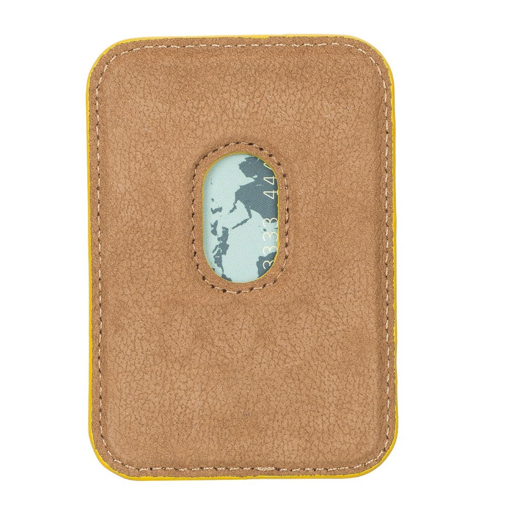 Maggy Leather Card Holder FL12 Yellow