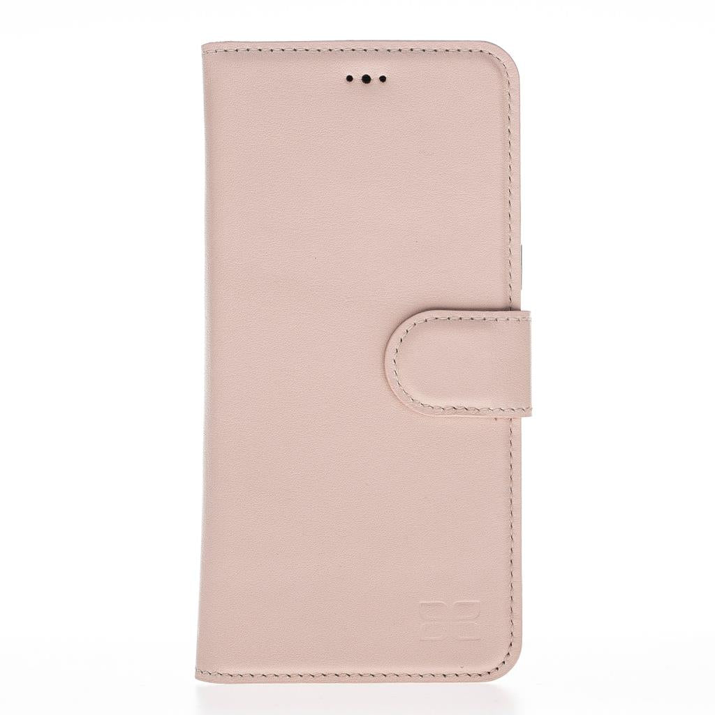 Samsung Galaxy S8 Plus Compatible Leather Wallet Case Nude Pink