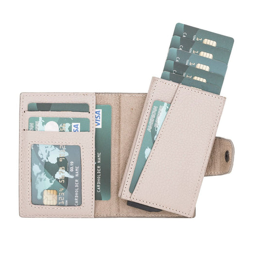 Mondello Magic Leather Card Holder ERC3 Beige