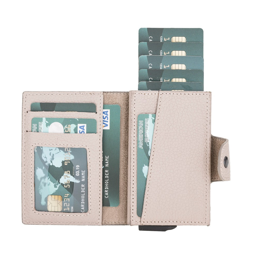 Mondello Magic Leather Card Holder ERC3 Beige