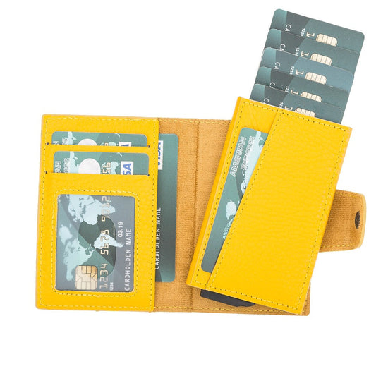 Mondello Magic Leather Card Holder FL12 Yellow