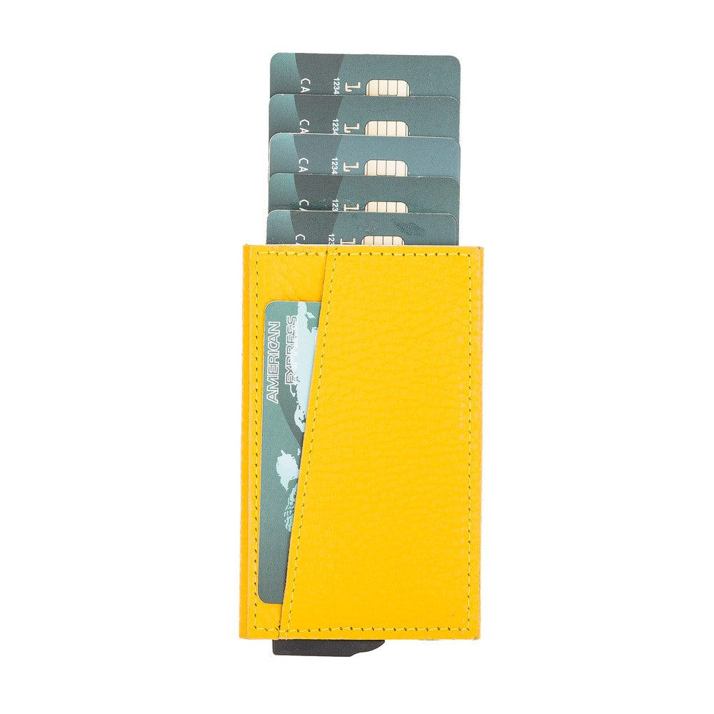 Mondello Magic Leather Card Holder FL12 Yellow