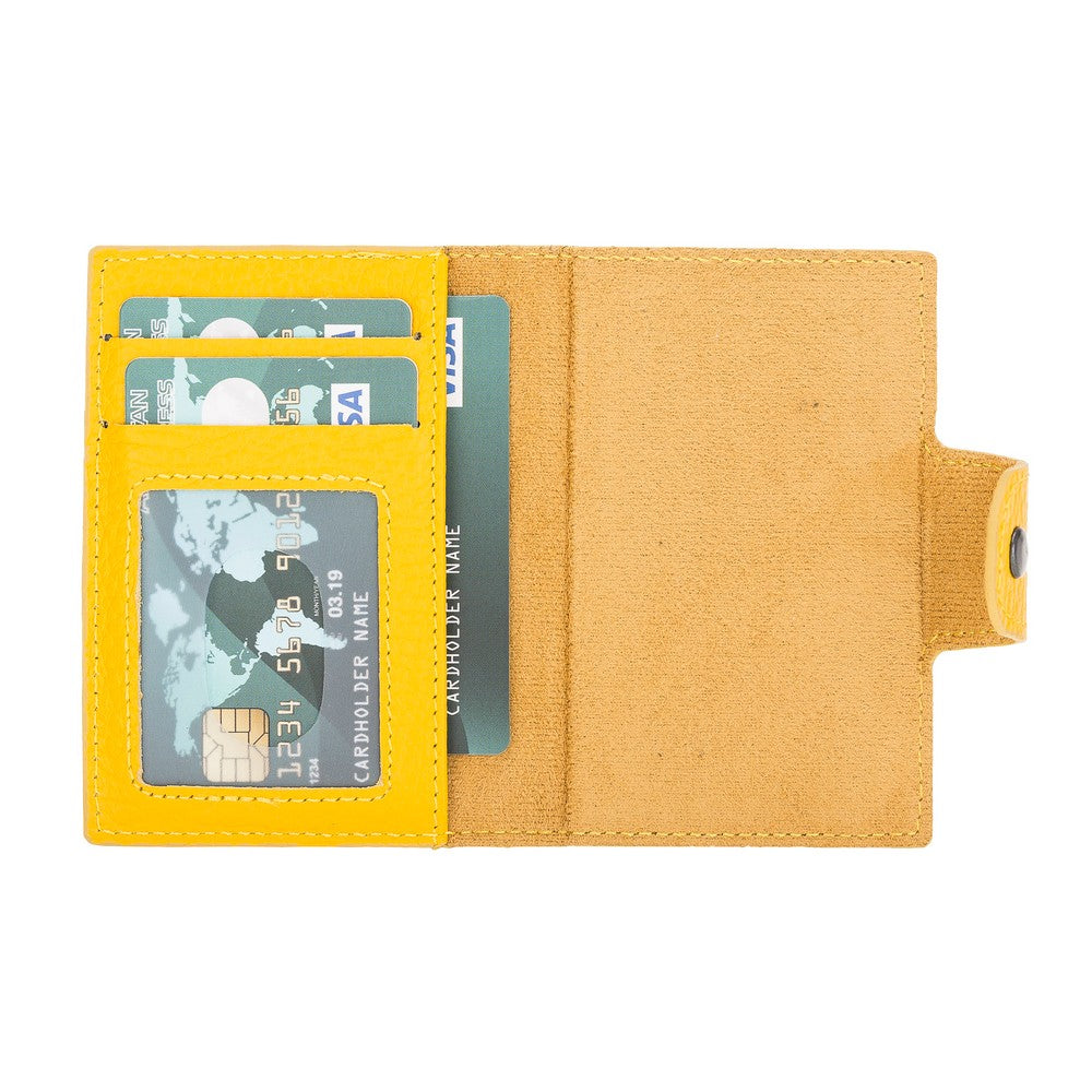 Mondello Magic Leather Card Holder FL12 Yellow