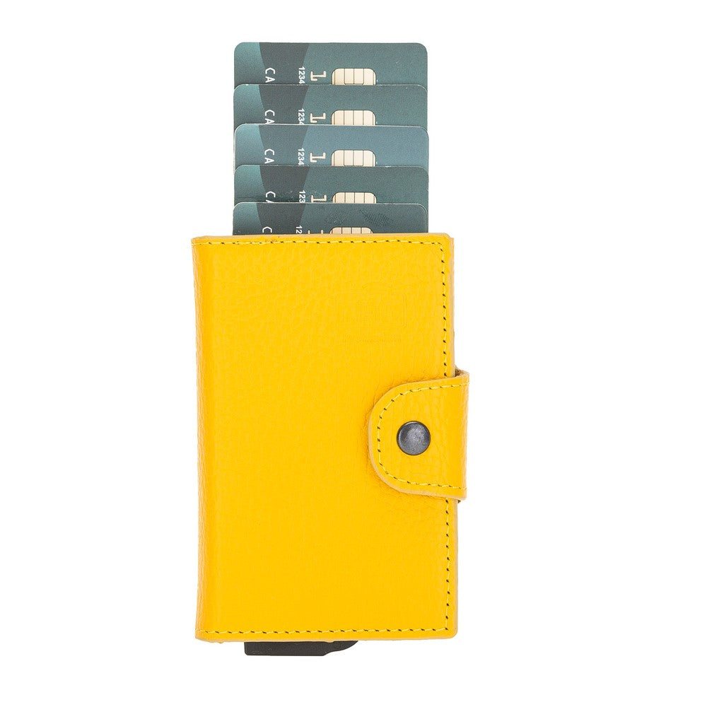 Mondello Magic Leather Card Holder FL12 Yellow