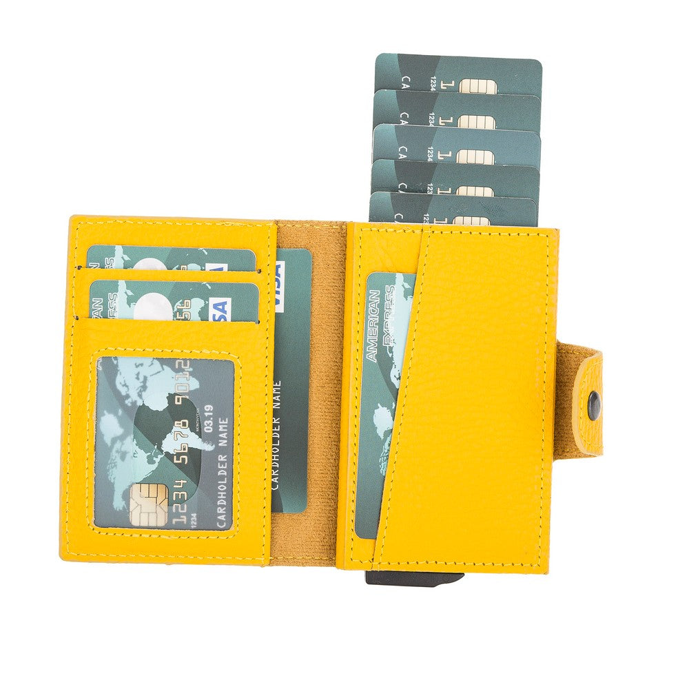 Mondello Magic Leather Card Holder FL12 Yellow