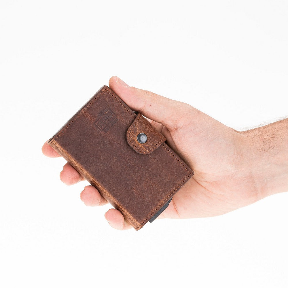 Mondello Magic Leather Card Holder G2 Brown