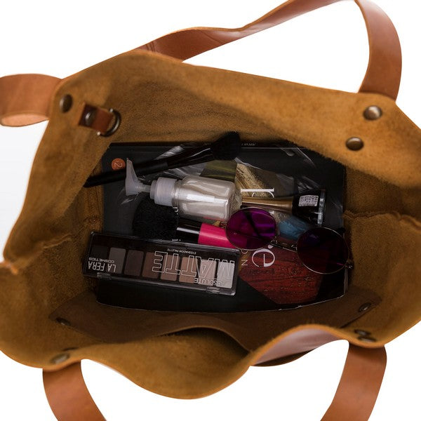 Moon Leather Women's Bag Medium Size G19 Tan