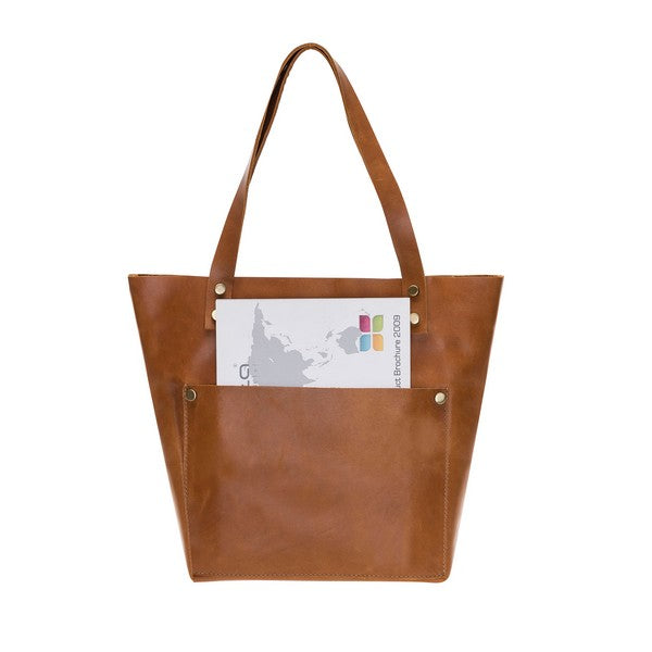 Moon Leather Women's Bag Medium Size G19 Tan