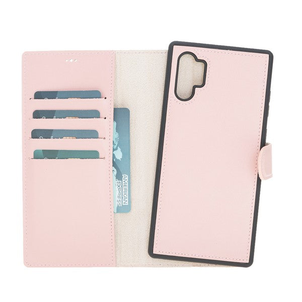 Samsung Galaxy Note 10 Plus Compatible Leather Wallet Case NU2 Pink