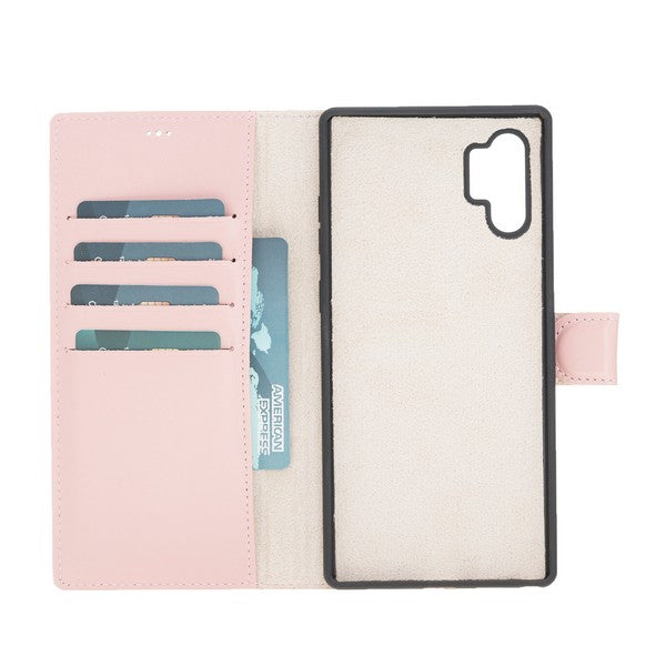 Samsung Galaxy Note 10 Plus Compatible Leather Wallet Case NU2 Pink