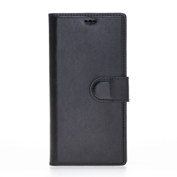 Samsung Galaxy Note 10 Compatible Leather Wallet Case RST1 Black