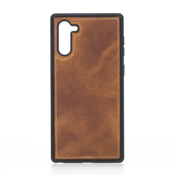 Samsung Galaxy Note 10 Compatible Leather Wallet Case G19 Tan