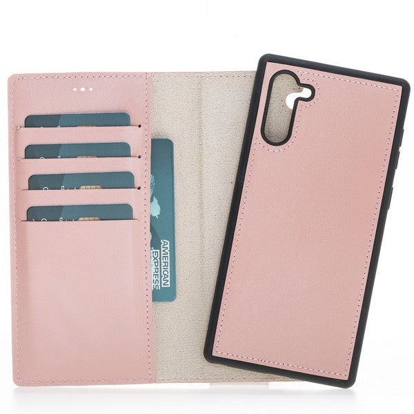 Samsung Galaxy Note 10 Compatible Leather Wallet Case NU2 Pink