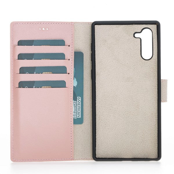 Samsung Galaxy Note 10 Compatible Leather Wallet Case NU2 Pink