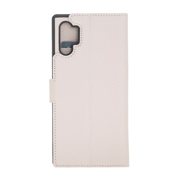 Samsung Galaxy Note 10 Plus Compatible Leather Wallet Case ERC3 Beige