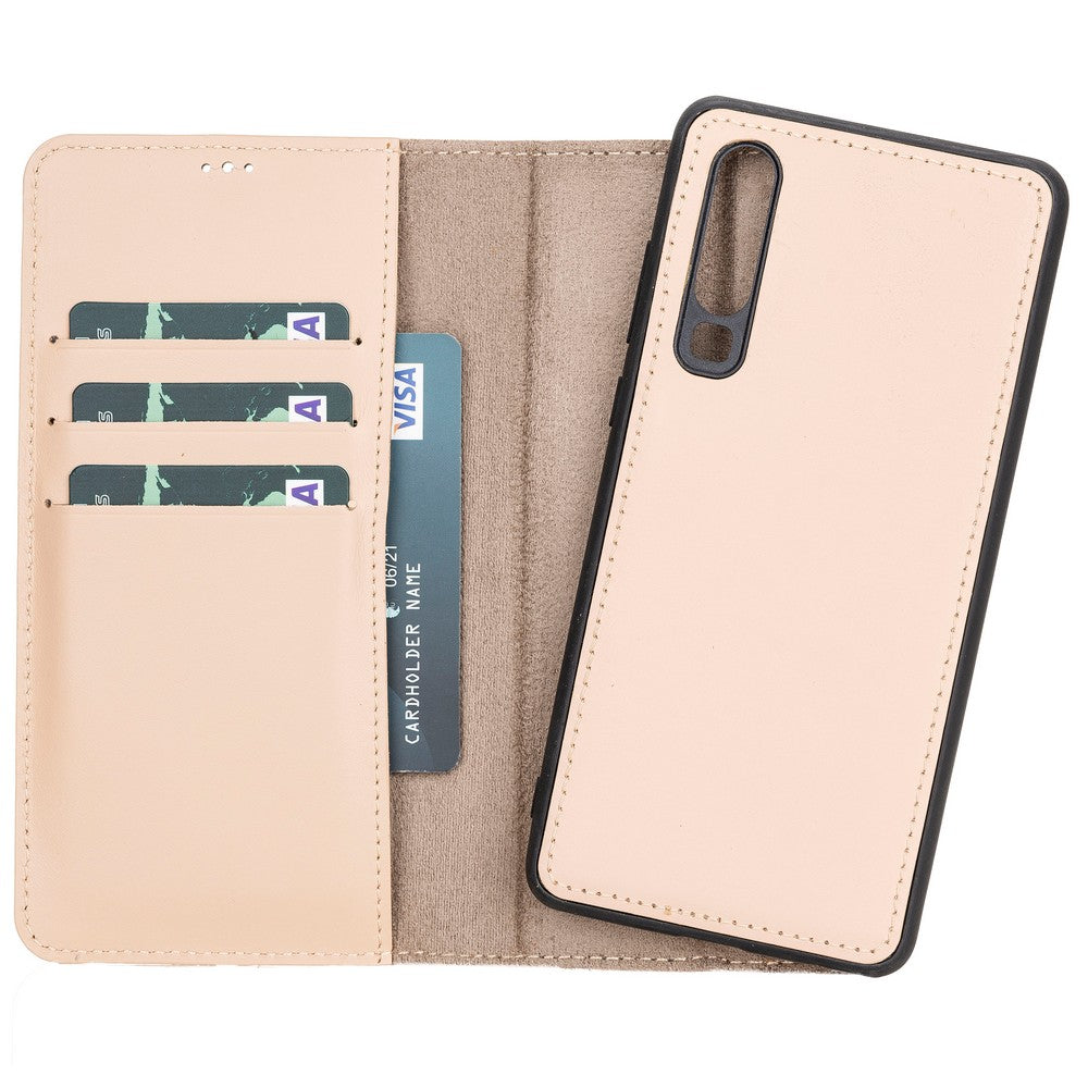 Huawei P30 Compatible Leather Wallet Case NU1 Pink