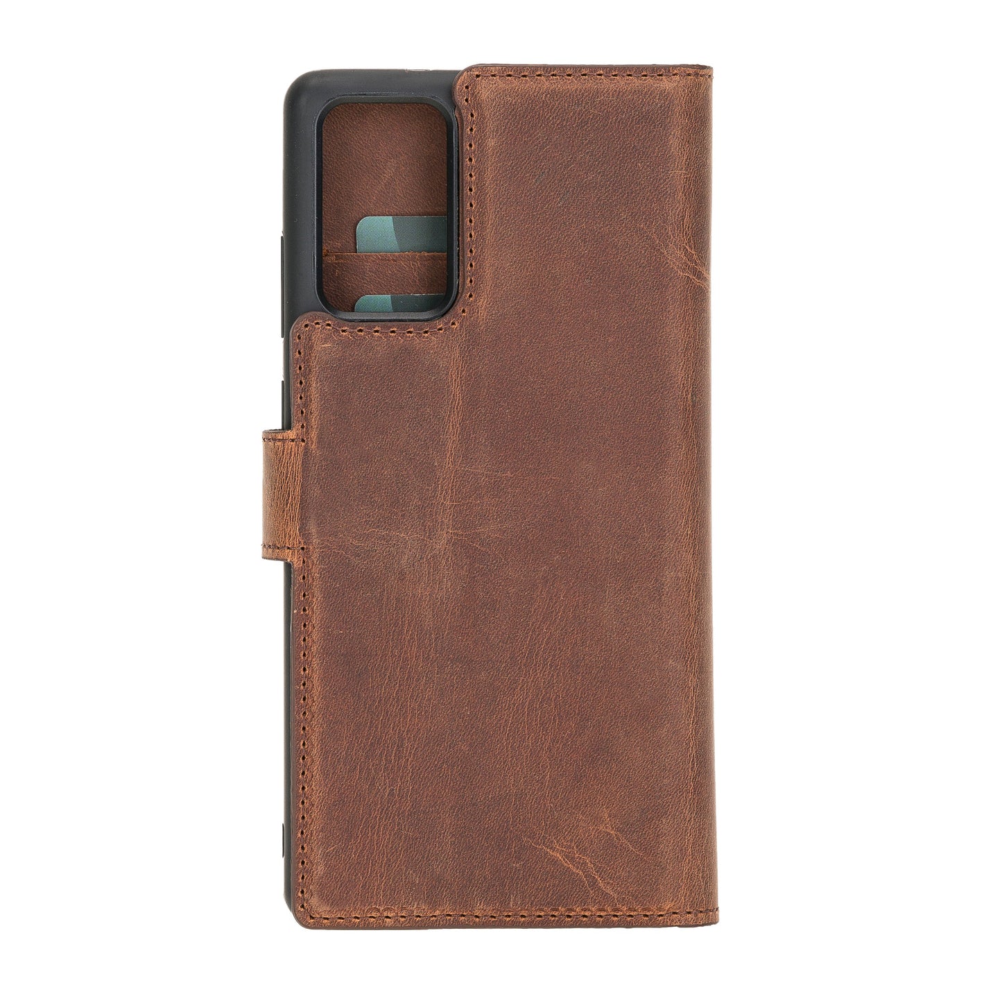 Samsung Galaxy Note 20 Compatible Leather Wallet Case G2 Brown